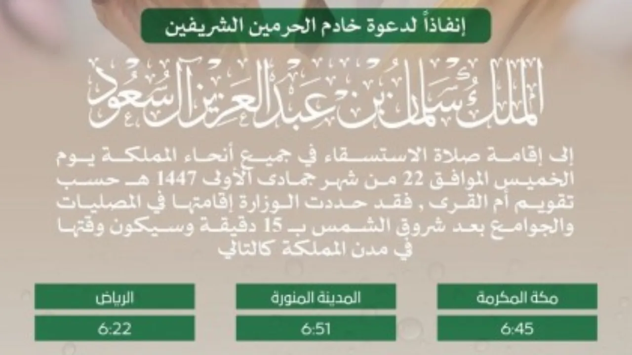 صلاة الاستسقاء