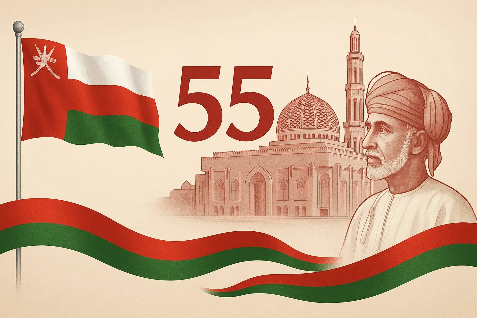 إجازة اليوم الوطني العماني 55