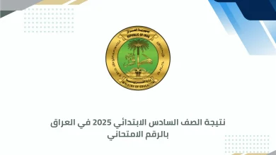 نتيجة الصف السادس الابتدائي