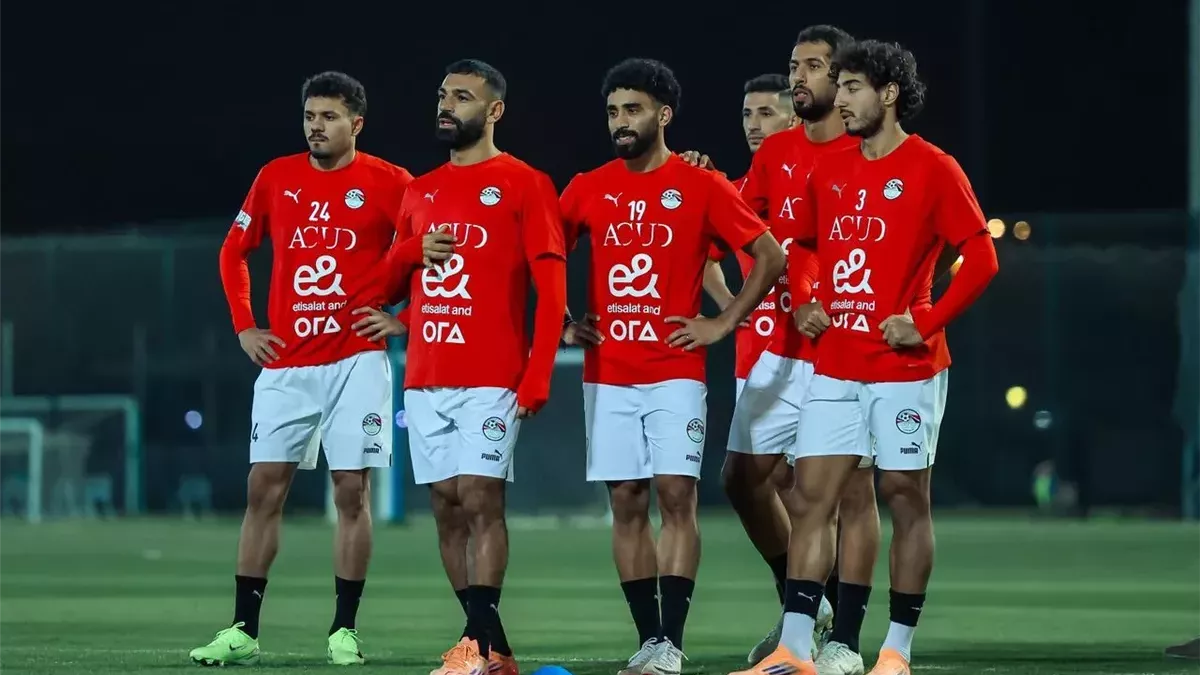 مران منتخب مصر مفتوح للإعلام قبل ودية نيجيريا استعدادا لأمم أفريقيا
