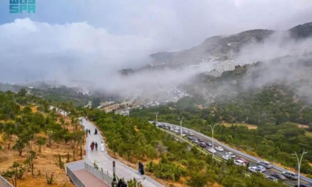 أسبوع ضباب ومطر يضرب المملكة العربية السعودية