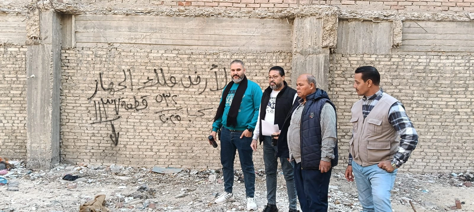 حملات إزالة مُكثقة لمخالفات البناء بمنطقة طيبة